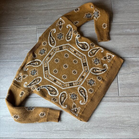 Madewell Mustard Yellow Oversized Knit Sweater | Women’s XXS - Picture 5 of 6